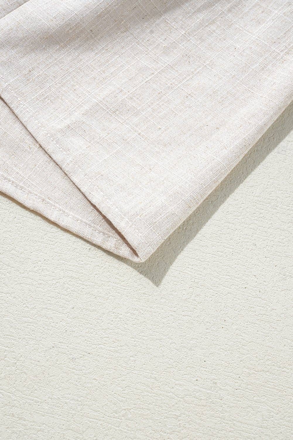 Beige Floral Embroidered Short Sleeve Notched V Neck Blouse