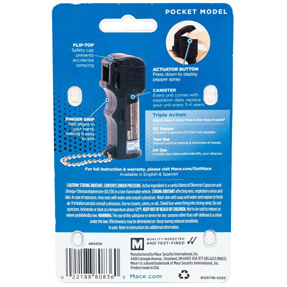 Mace Pocket Model Triple Action Pepper Spray