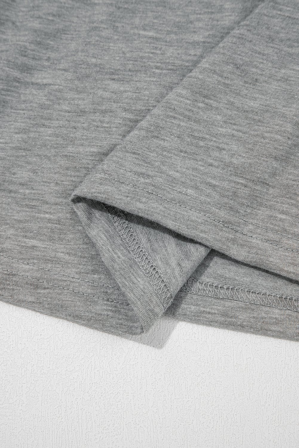 Gray Lace Patchwork Criss Cross V Neck Tank Top