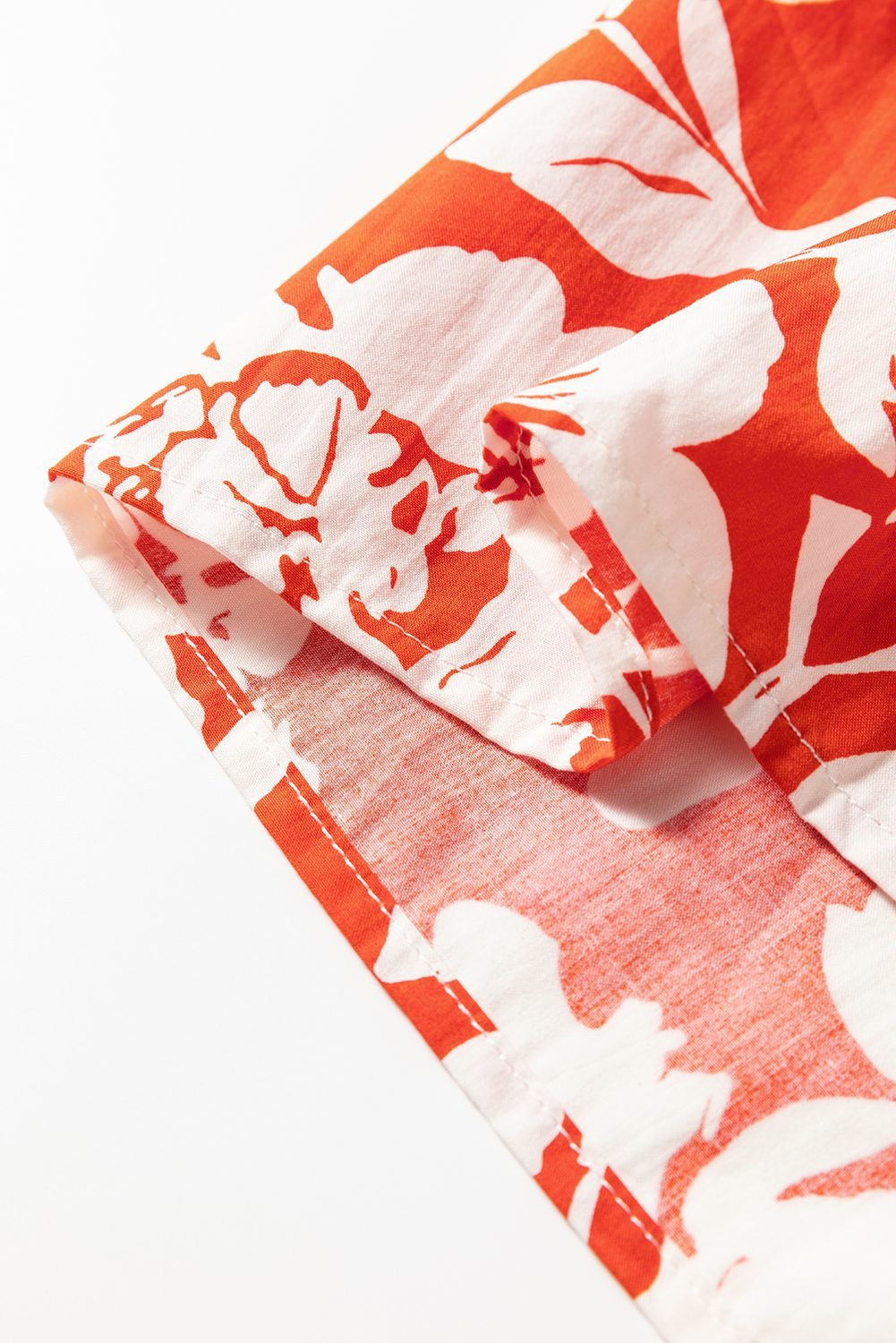 Red High Split Floral Western Cowgirl Maxi Skirt