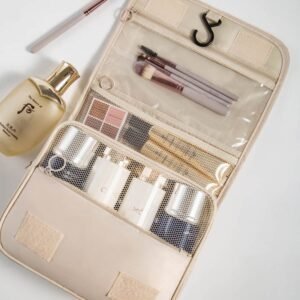 Apricot Multi-Functional Make Up Organizer Travel Toiletry Bag