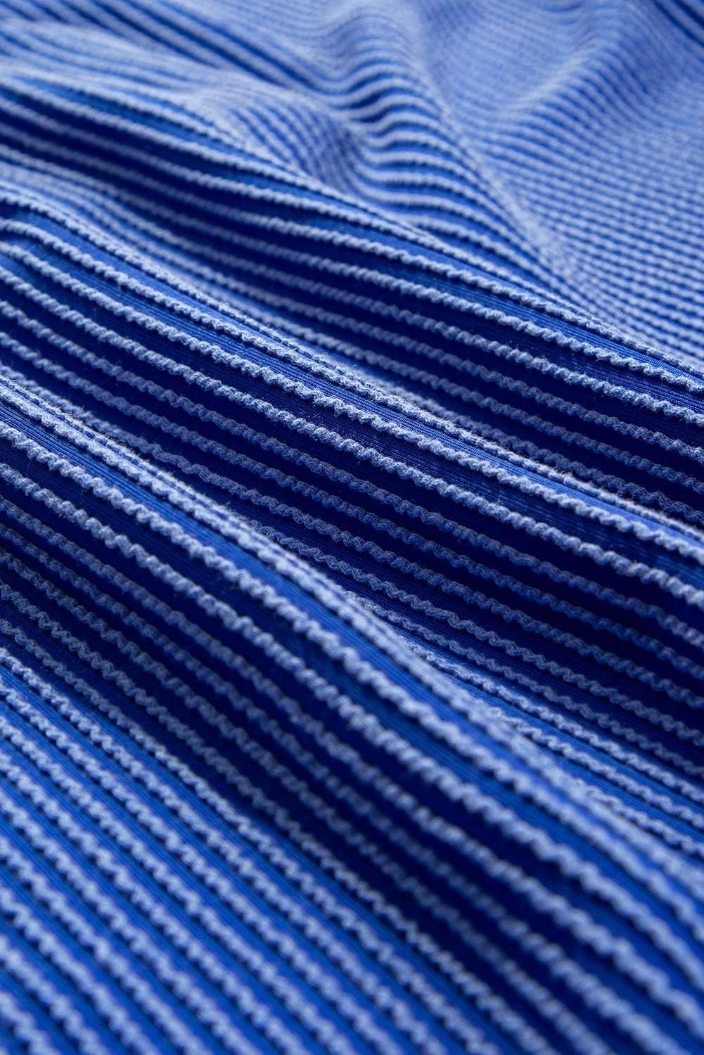 Bluing Corded Game Day Graphic Long Sleeve Crewneck Top