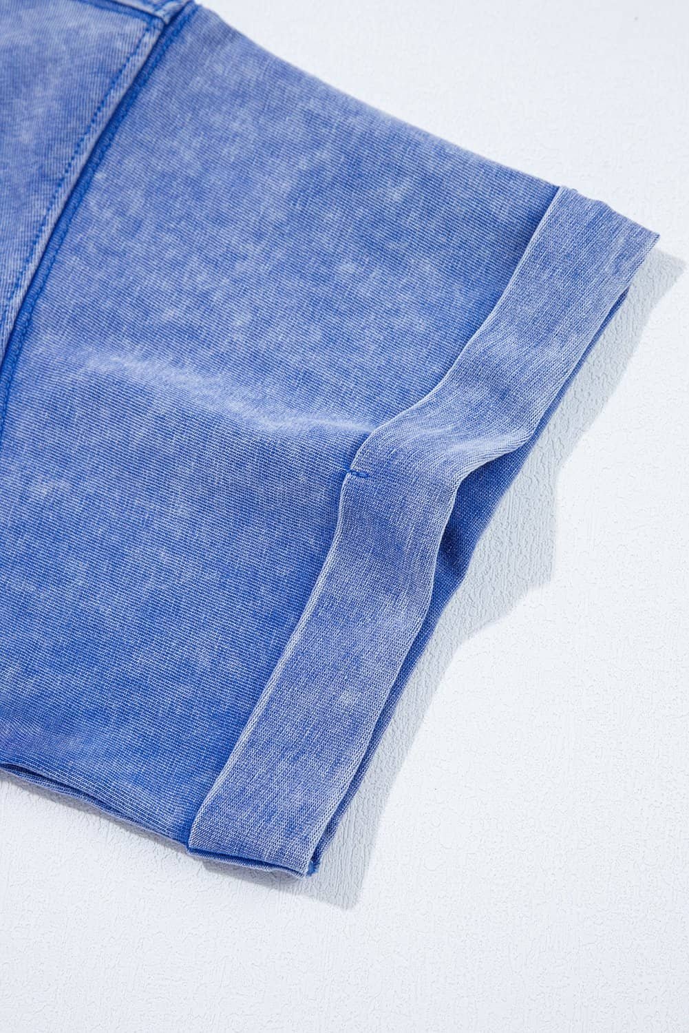 Ashleigh Blue Acid Wash Star Patched Rolled Trim Pants Set