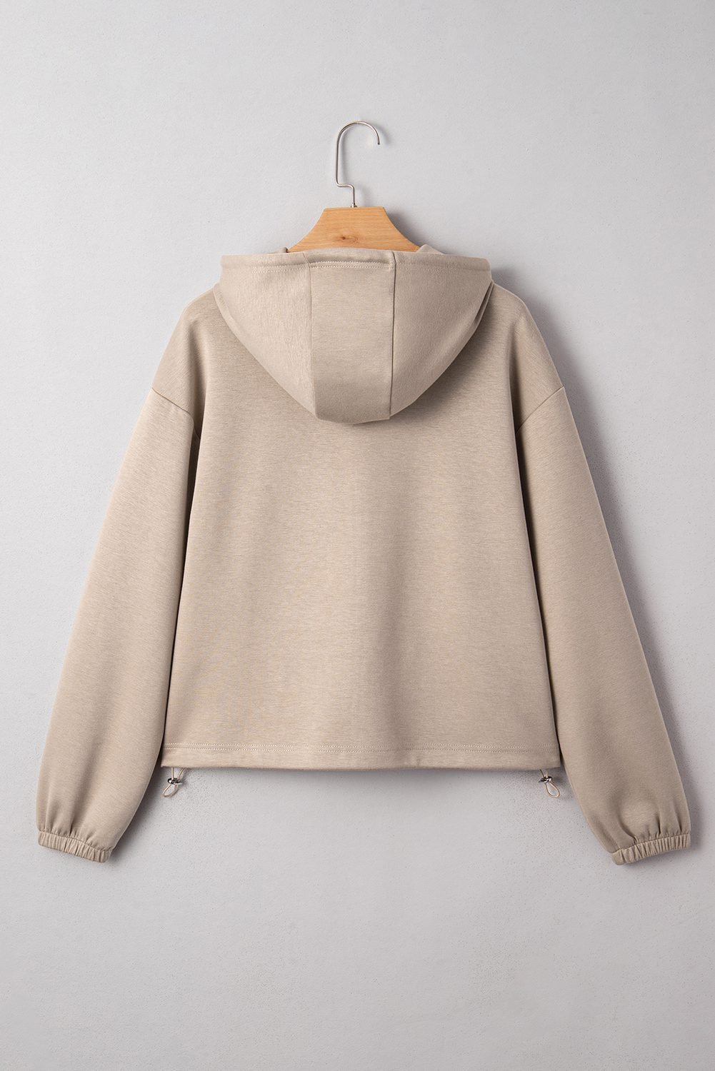 Goat Contrast Bow Embroidered Zip Up Jacket Hoodie