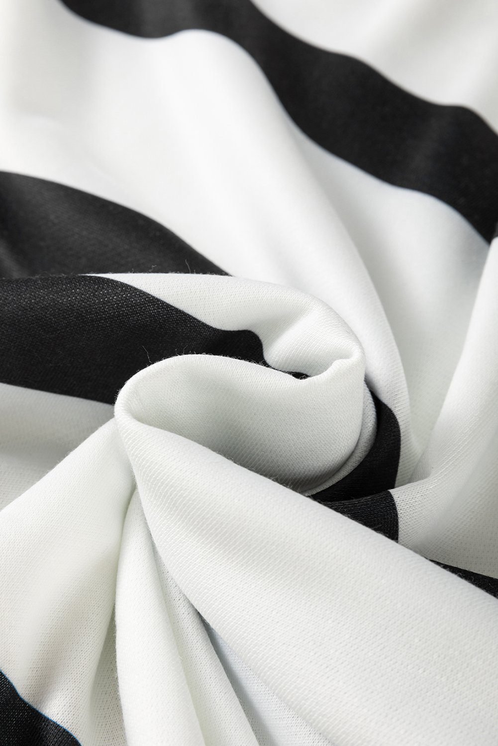 Black Stripe Drop Shoulder Pullover And Jogger Pants Set