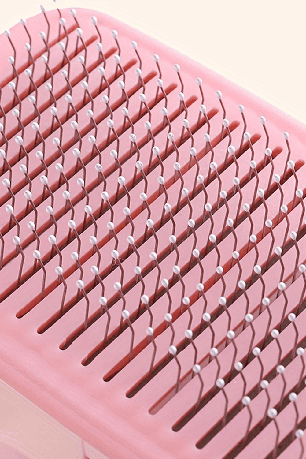 Pink Self Cleaning Gently Grooming Brush Pet Comb