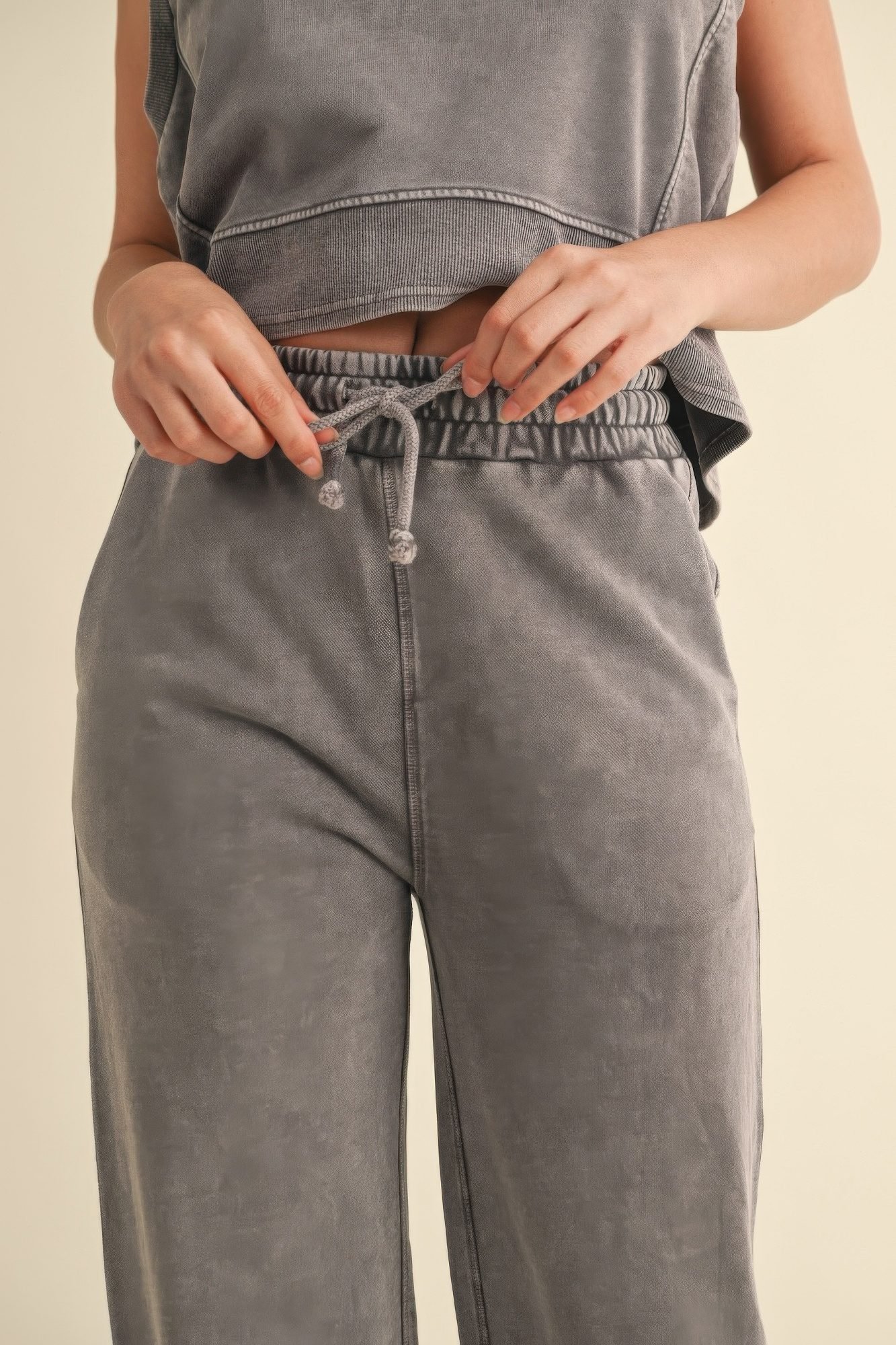Mineral Wash Pants Charcoal