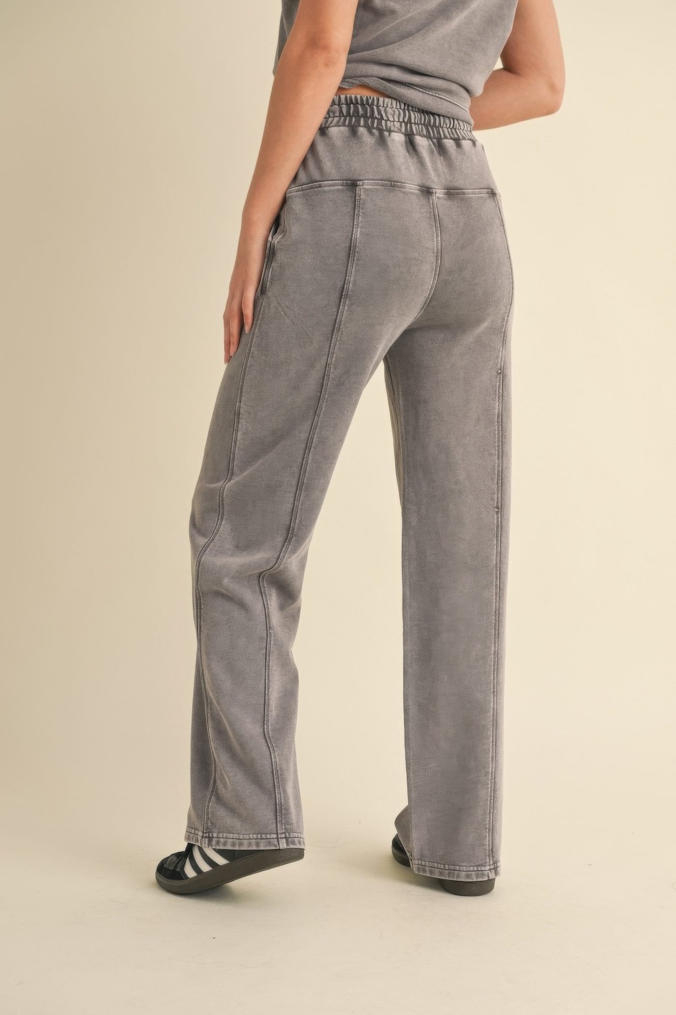 Mineral Wash Pants Charcoal