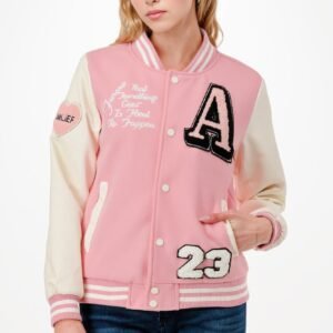 Patch Varsity Bomber Jacket-50232