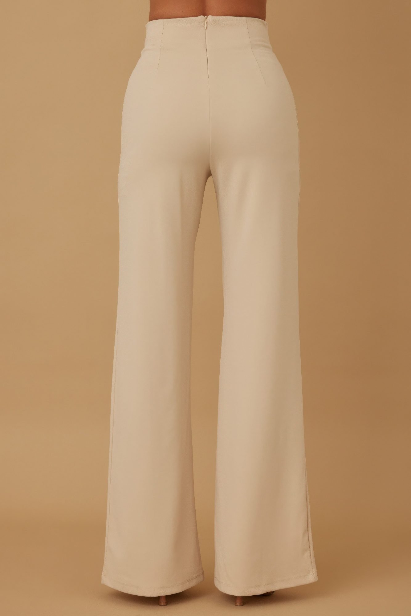 High Waist Fashion Pants Beige