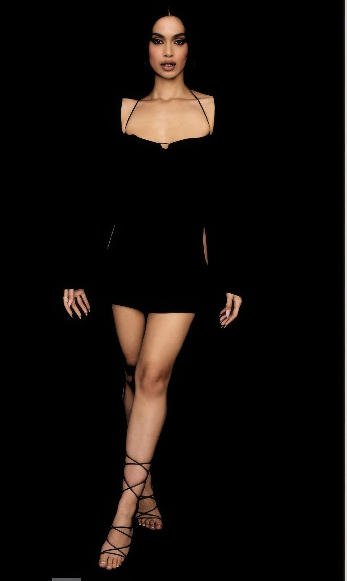 Peek Hole Mini Dress-54096