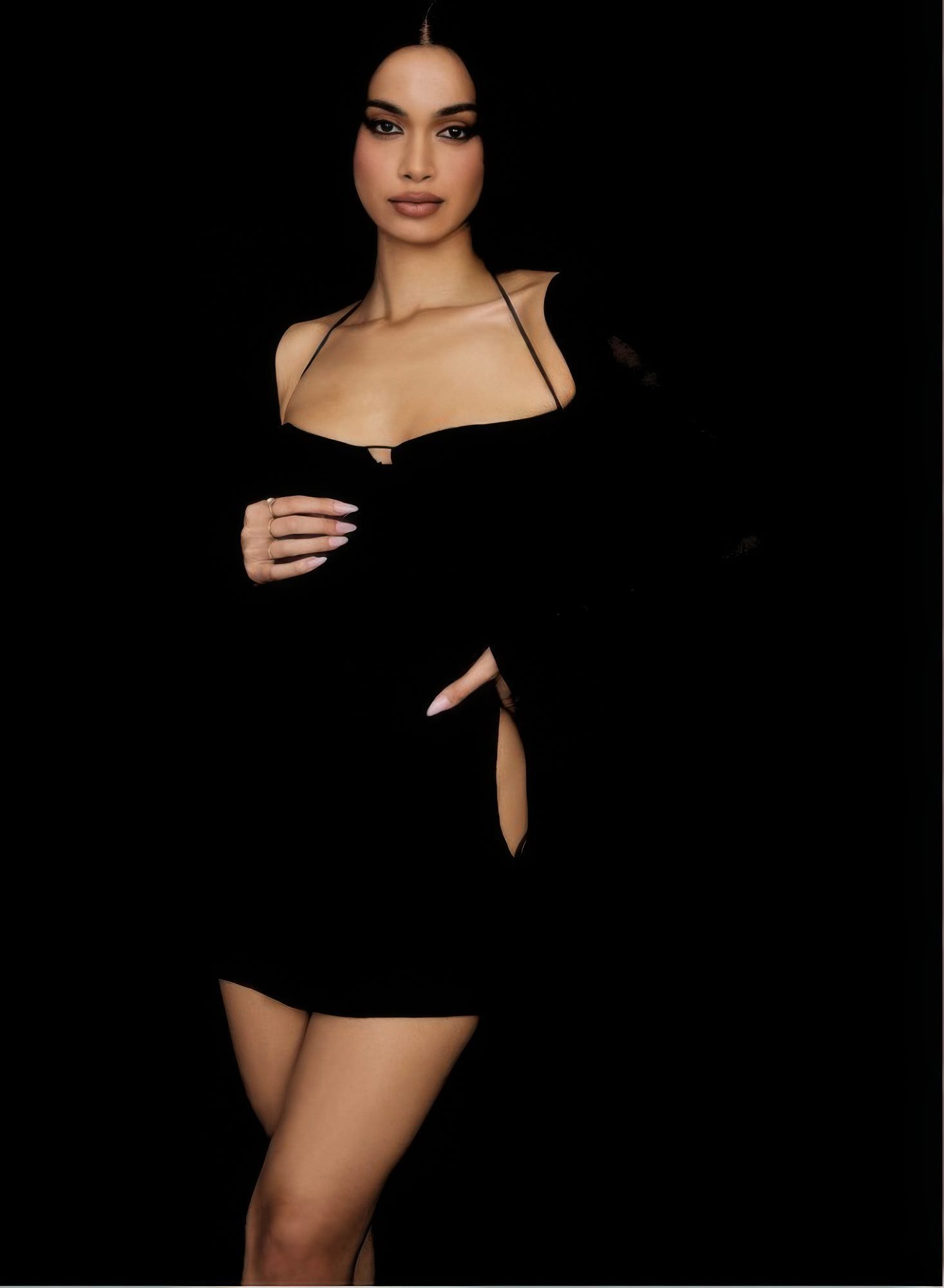 Peek Hole Mini Dress-54096