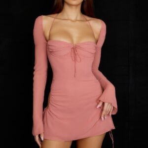 Peek Hole Mini Dress-54097
