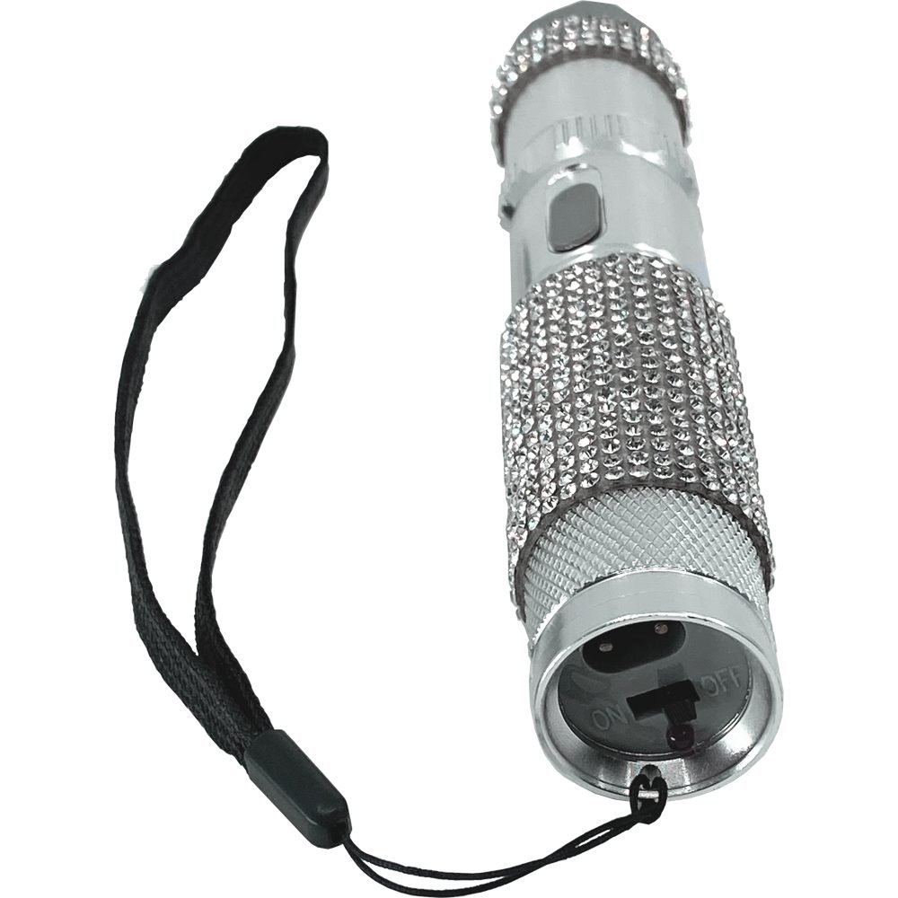 Rhinestun 75,000,000* Stun Flashlight Silver