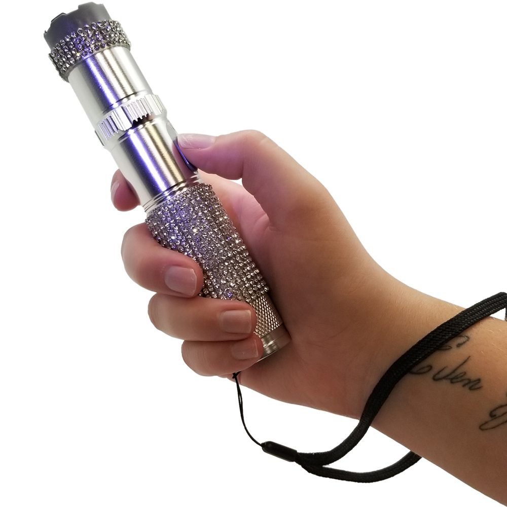 Rhinestun 75,000,000* Stun Flashlight Silver