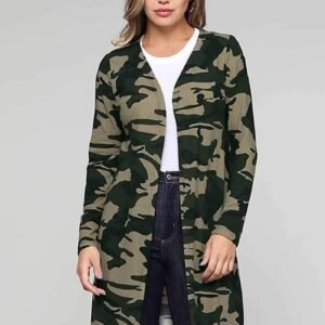 Leopard Print Long Cardigan For Women