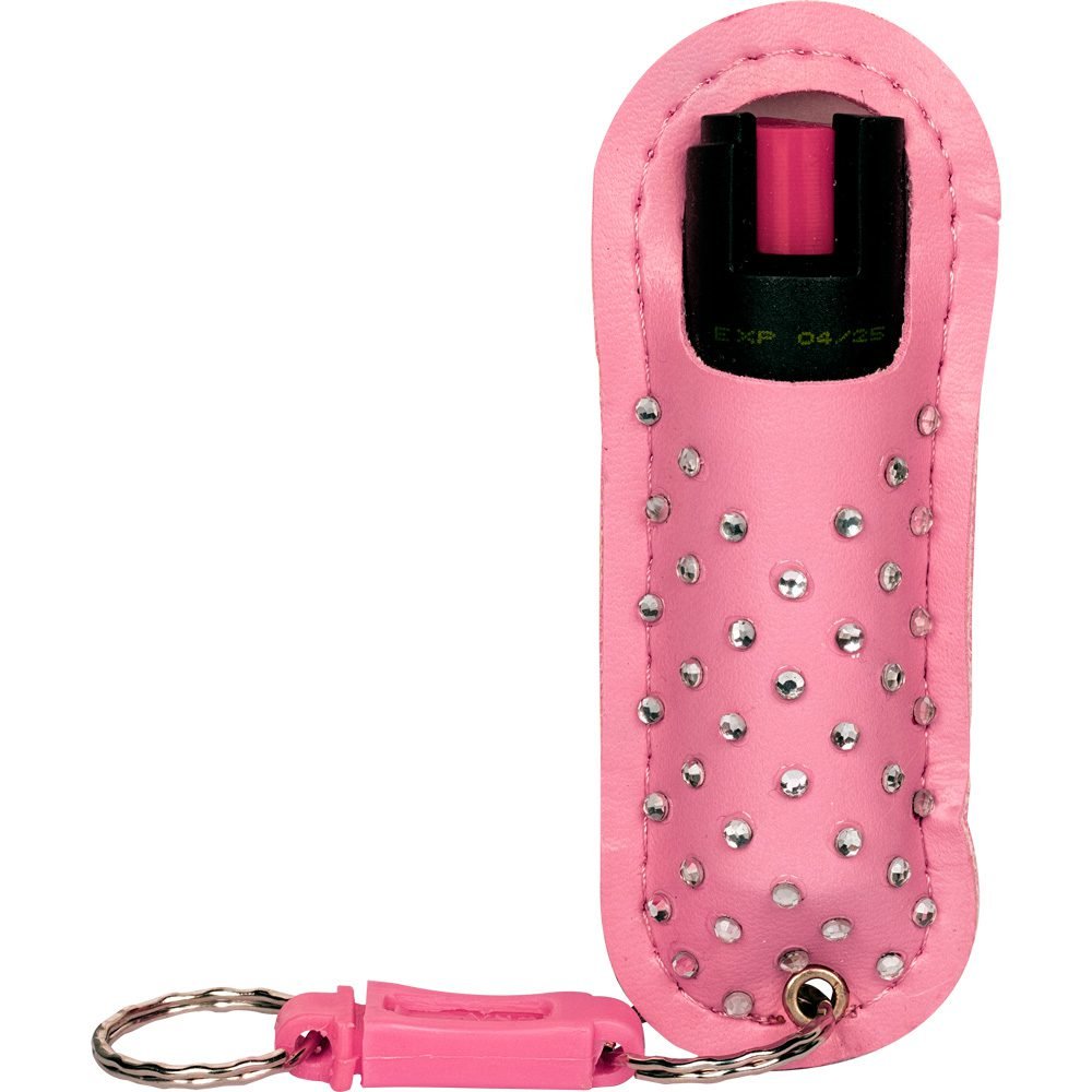 Pepper Shot 1.2% Mc 12 Oz Halo Rhinestone Holster Pink