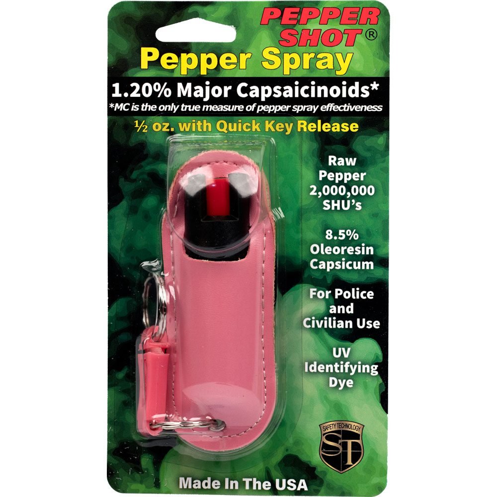 Pepper Shot 1.2% Mc 12 Oz Halo Holster Pink