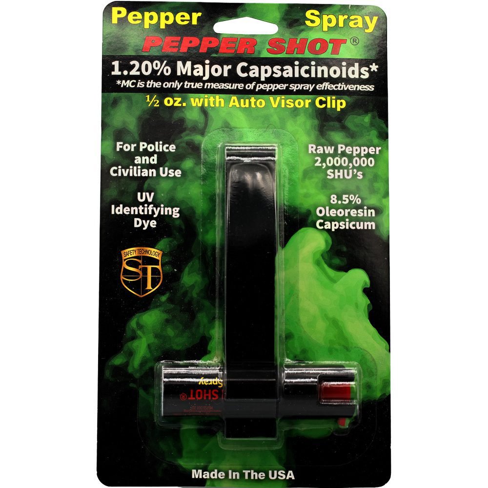 Pepper Shot 1.2% Mc 12 Oz Wauto Visor Clip