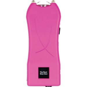 Rechargeable Runt 80,000,000 Volt?Stun Gun With?Flashlight And Wrist Strap Disable Pin Pink