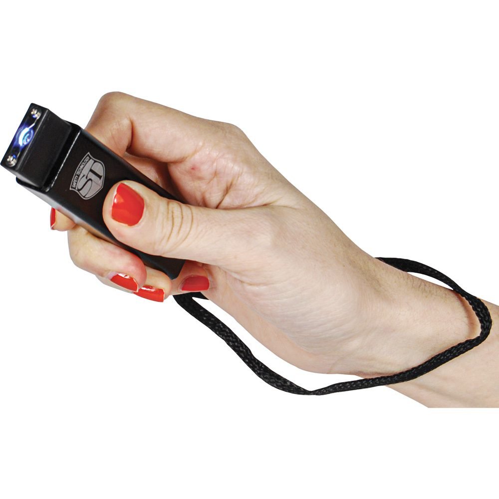 Slider 40 Million Volt Stun Gun Flashlight 4.9 Milliamps Black