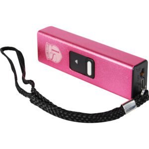 Slider 40 Million Volt Stun Gun Flashlight 4.9 Milliamps Pink
