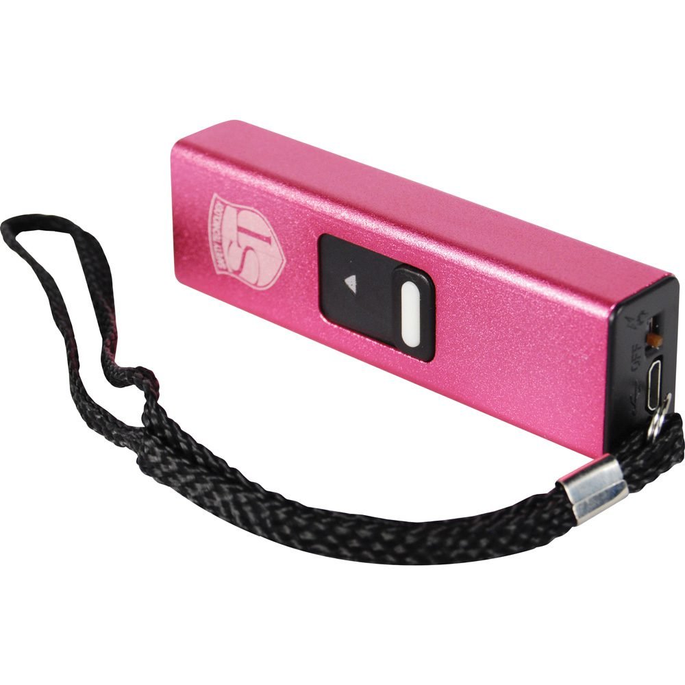 Slider 40 Million Volt Stun Gun Flashlight 4.9 Milliamps Pink
