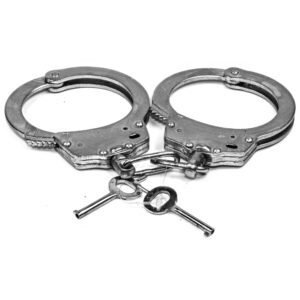 Solid Steel Handcuff Sliding Double Lock Mechanism