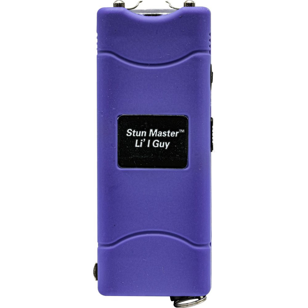 Lil Guy 60,000,000 Volts Stun Gun Wflashlight And Nylon Holster Purple