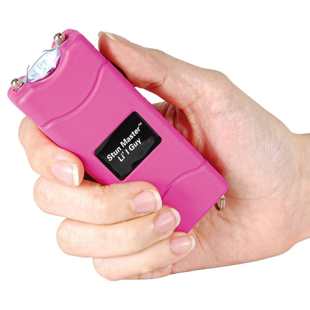 Lil Guy 60,000,000 Volts Stun Gun Wflashlight And Nylon Holster Pink