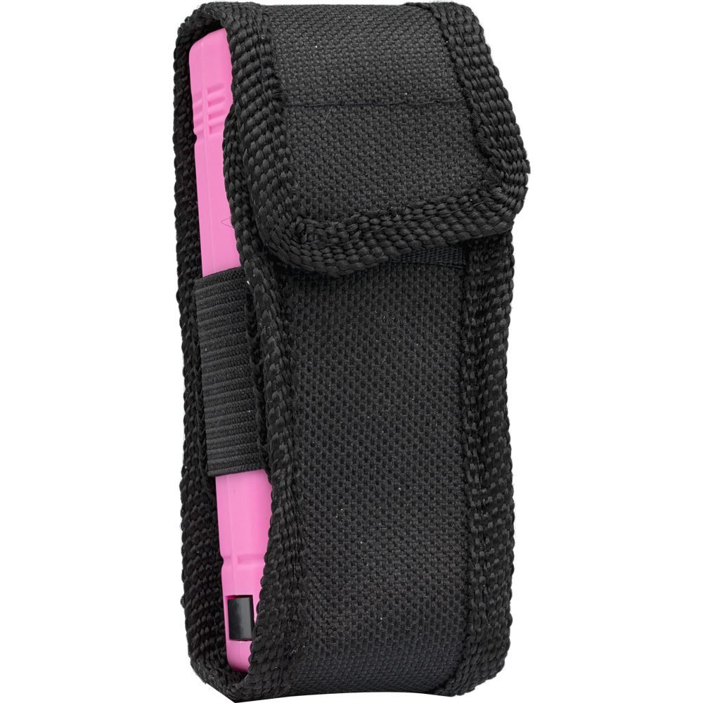 Lil Guy 60,000,000 Volts Stun Gun Wflashlight And Nylon Holster Pink