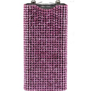 Rhinestun Keychain Stun Gun Pink
