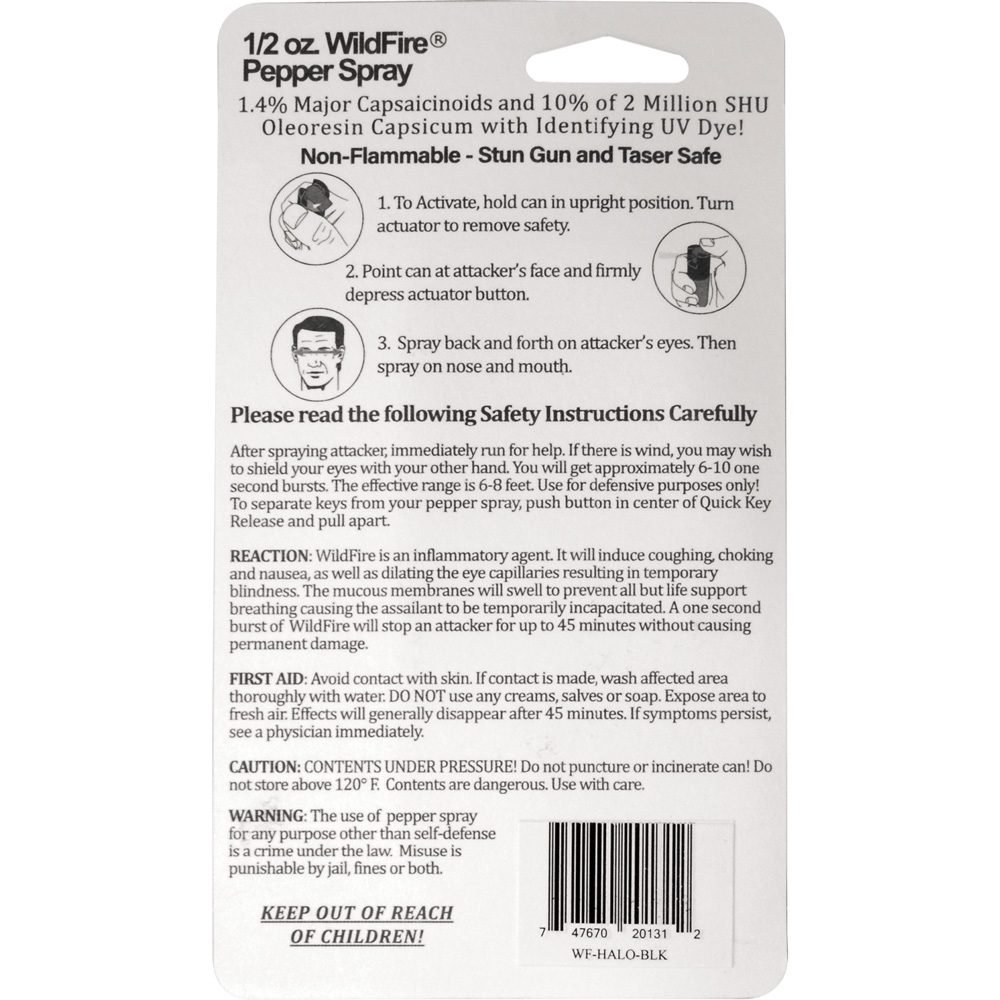 Wildfire 1.4% Mc 12 Oz Halo Holster Black