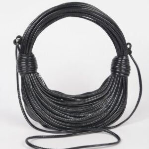 Faux Leather Rope Hobo Bag-48901