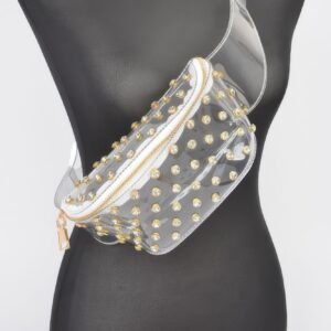 Transparent Rhinestone Studded Fanny Pack-48963
