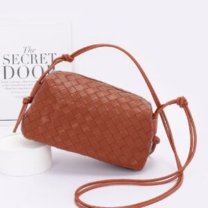 Embossed Faux Leather Camera Bag-49444