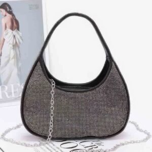 Rhinestone Hobo Bag-49451