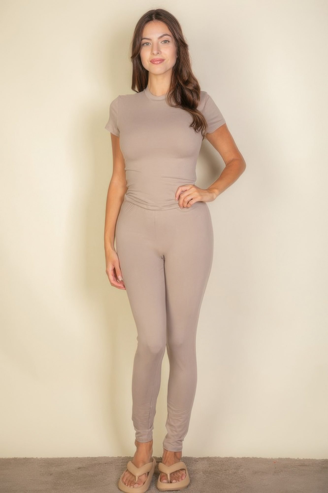 Short Sleeve Round Neck T Shirt-51476