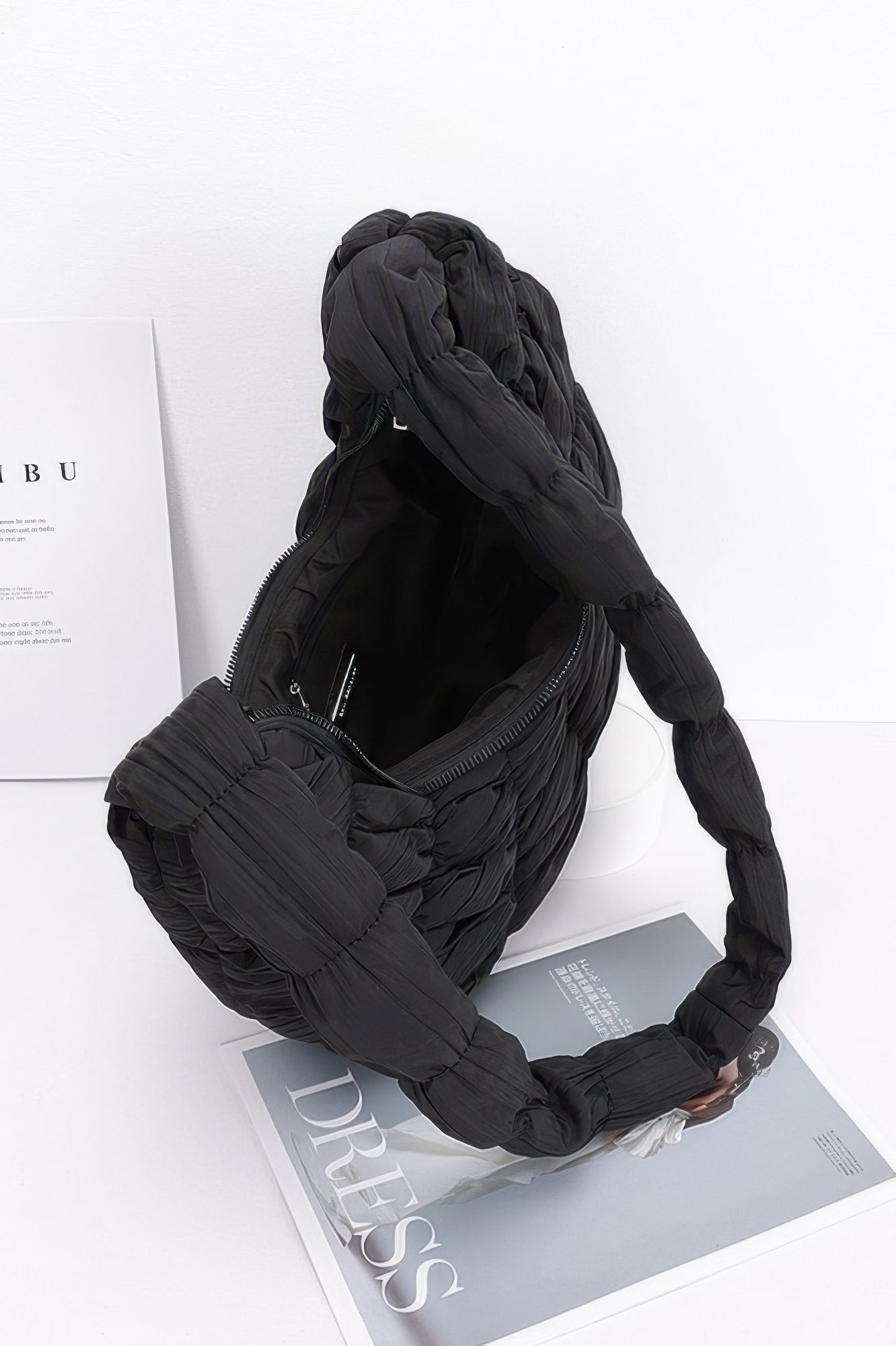 Quilted Nylon Padded Crossbody Bag-52366