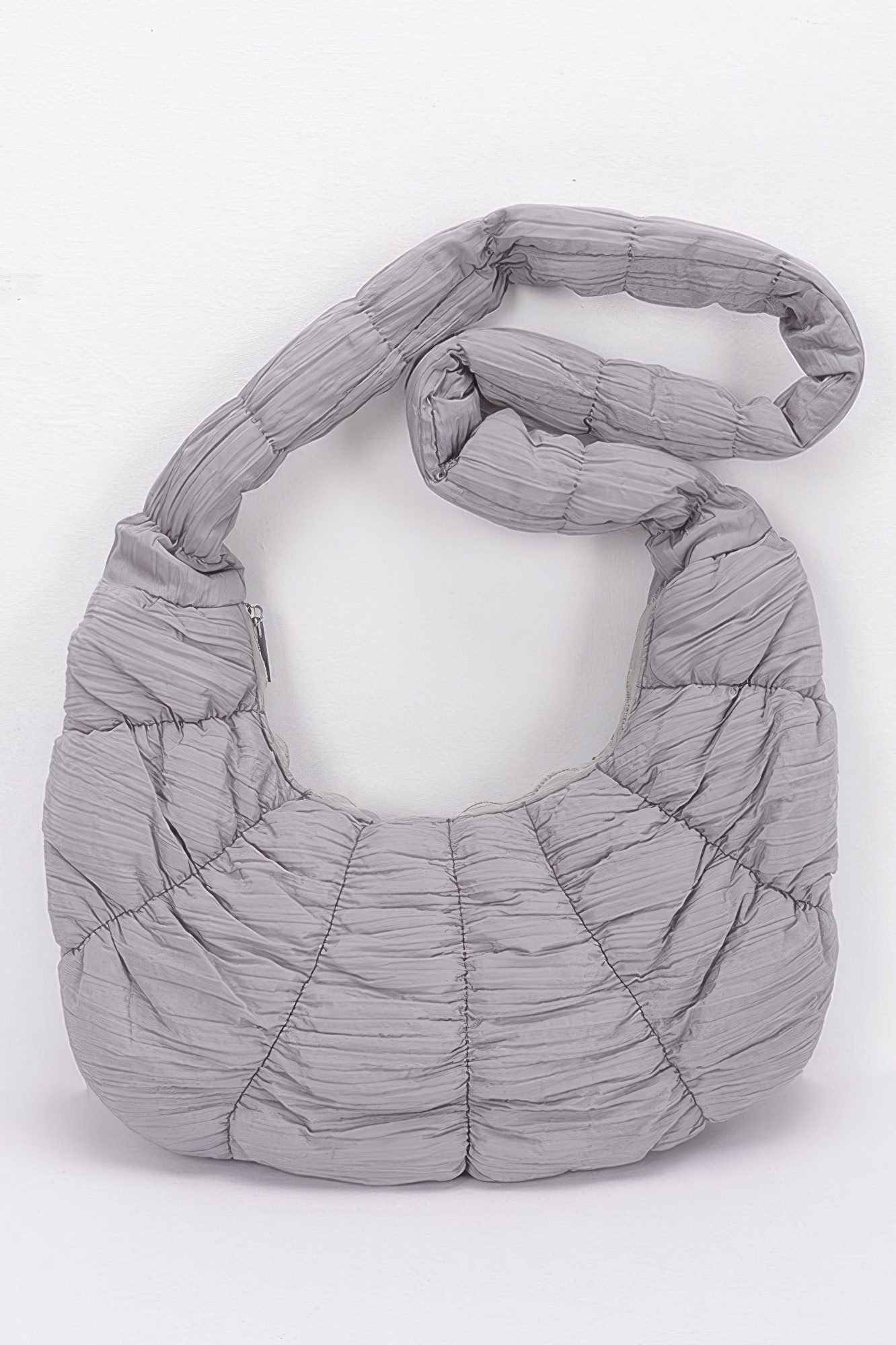 Quilted Nylon Padded Crossbody Bag-52366