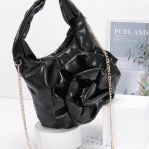 Metallic Big Flower Handle Bag-52394