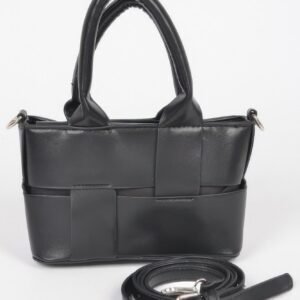 Faux Leather Braided Small Tote Bag-52492