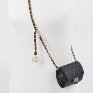 Quilted Mini Bag W/ Chain Belt-52967