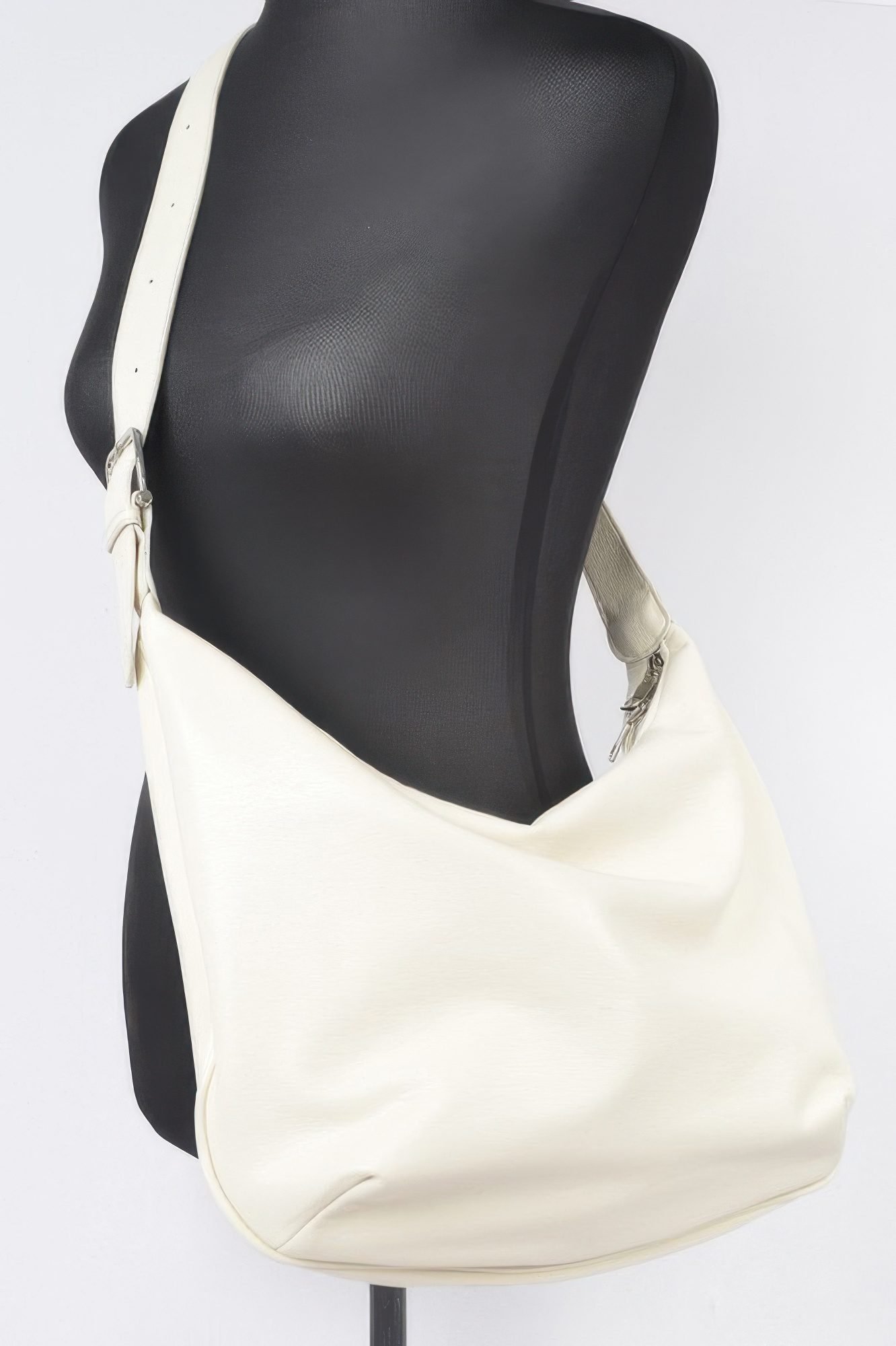 Faux Leather Old Money Look Shoulder Bag-53035