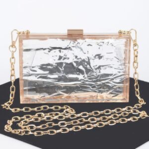Transparent Plastic Case Clutch-53039