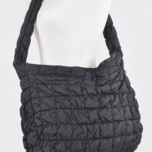 Quilted Nylon Oversize Crossbody Bag-53499