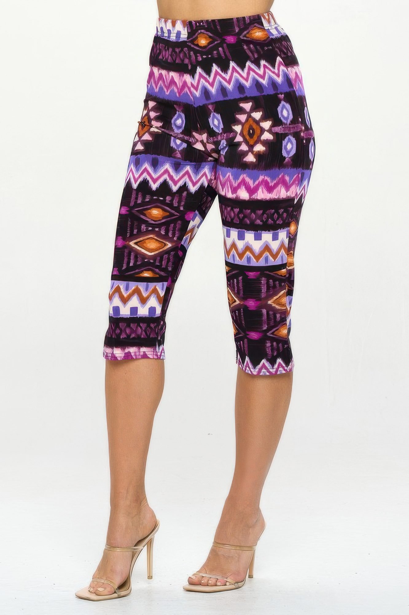 Bns Tank Capri Pants Set Purple
