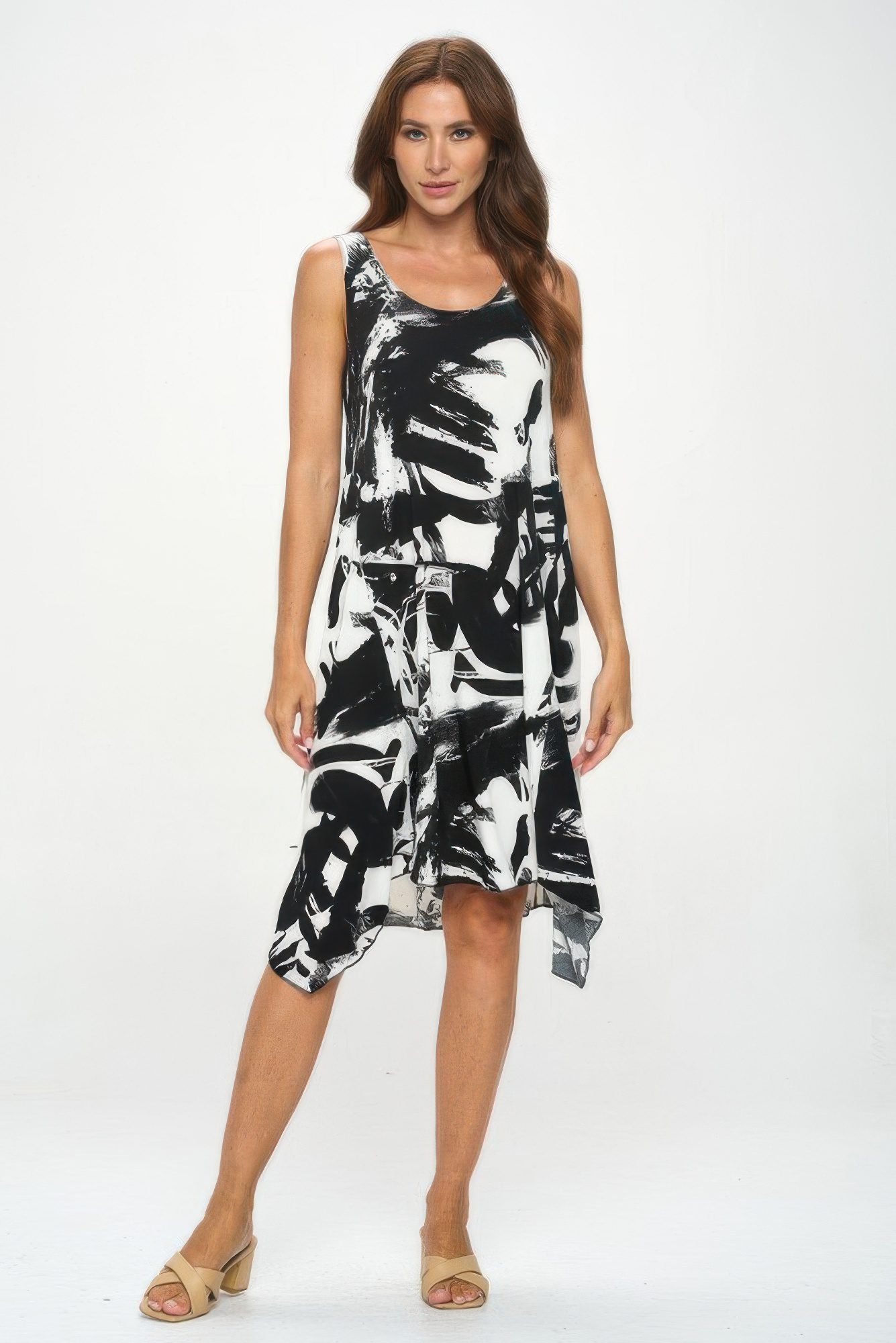 Hit Diamond Side Tank Dress-53276