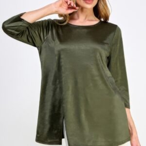 Washed Satin Elegance Top-53288