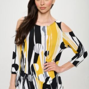 Hit Open Shoulder Shark Bite Top-53329